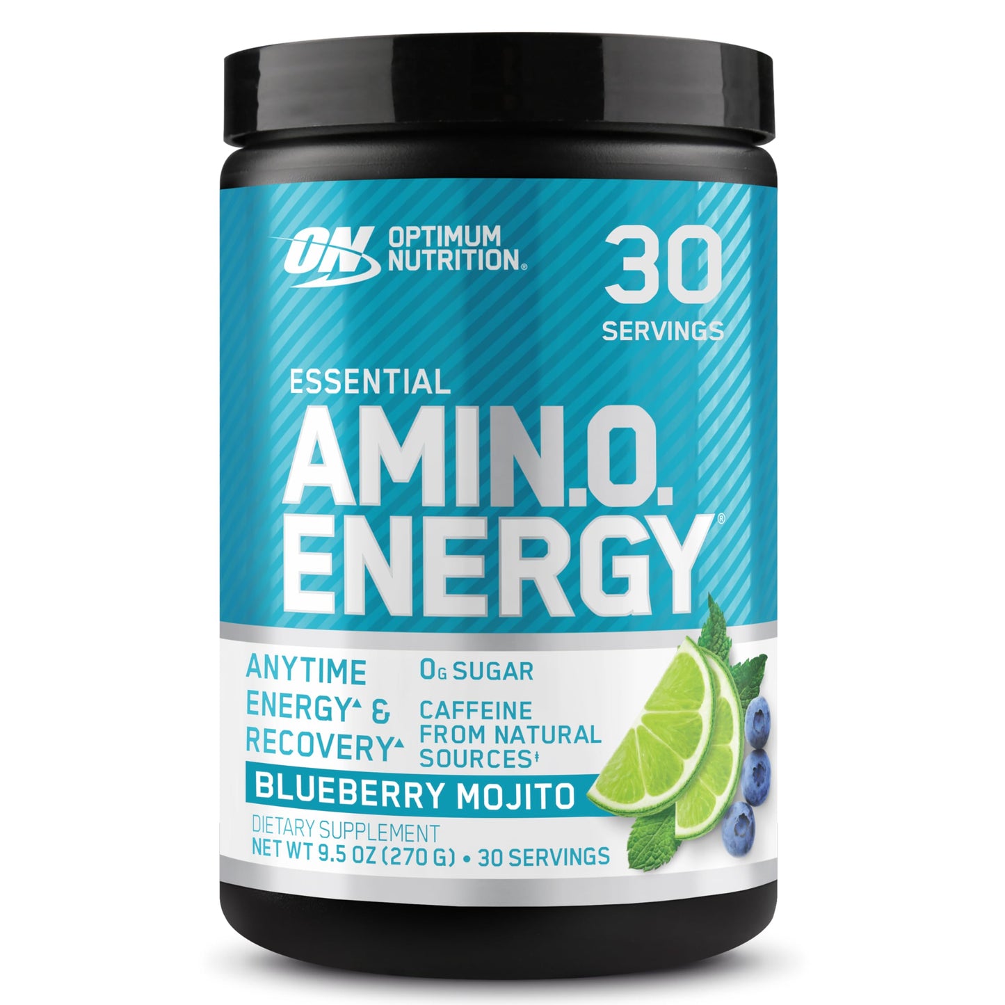 Optimum Nutrition Amino Energy - Pre Workout with Green Tea, BCAA, Amino Acids, Keto Friendly, Green Coffee Extract, Energy Powder - Concord Grape, 65 Servings (Packaging May Vary)