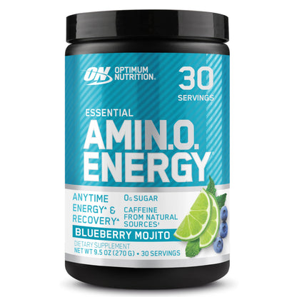 Optimum Nutrition Amino Energy - Pre Workout with Green Tea, BCAA, Amino Acids, Keto Friendly, Green Coffee Extract, Energy Powder - Concord Grape, 65 Servings (Packaging May Vary)
