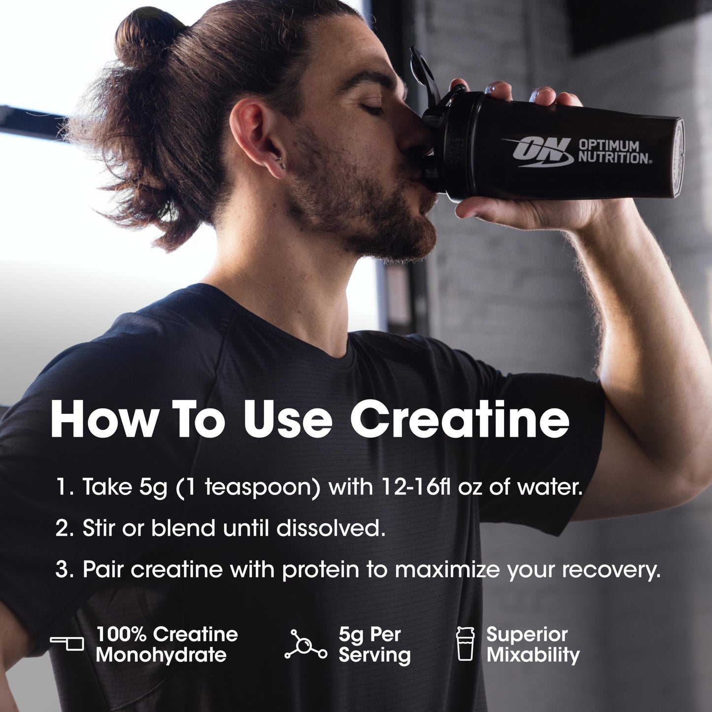 Optimum Nutrition Micronized Creatine Monohydrate Powder, Unflavored, 60 Servings, 300 Grams (Packaging May Vary) - My Store
