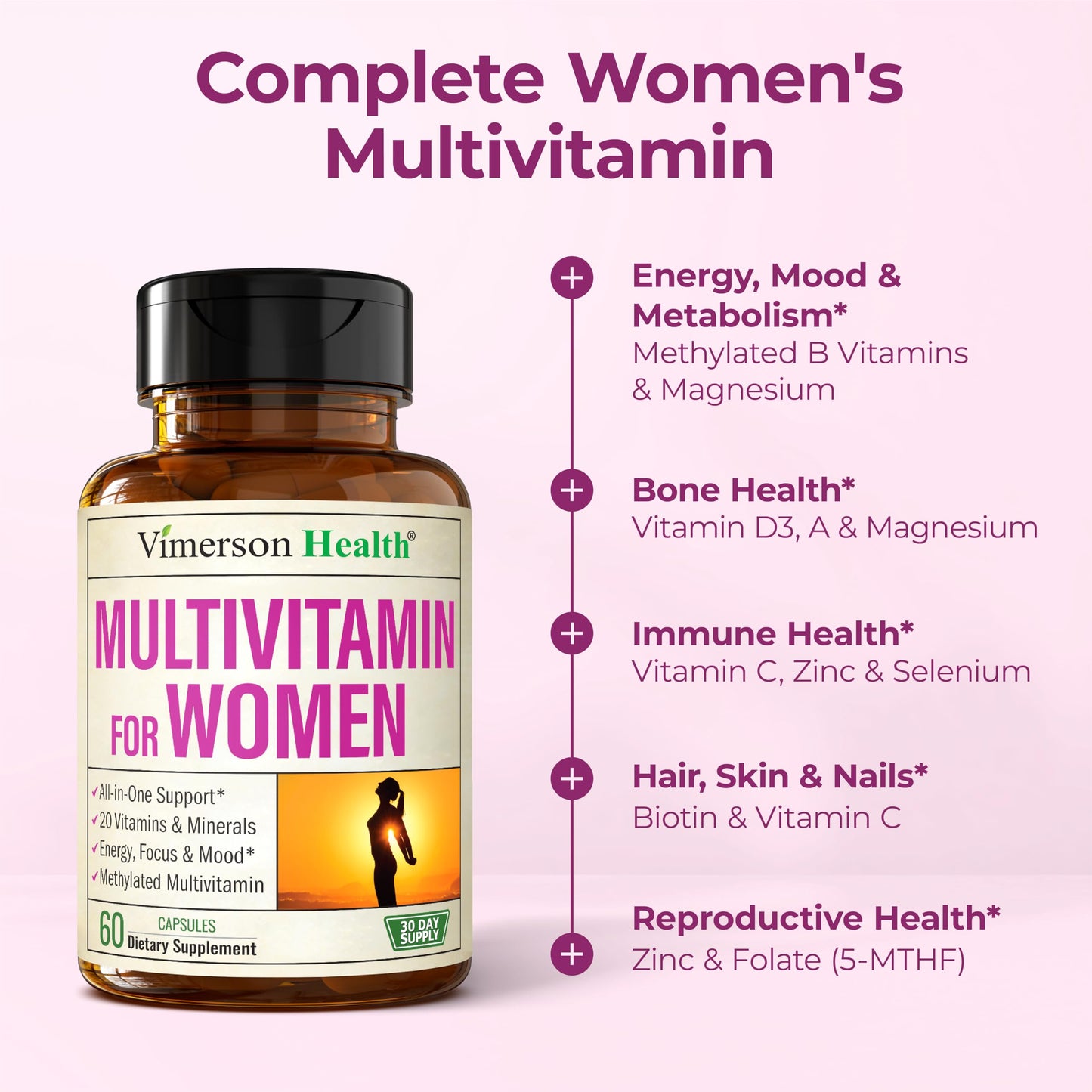 Multivitamin for Men – Methylated Mens Multivitamins & Multiminerals Capsules with Vitamin B12, A, D, C, Zinc, Magnesium & More for Complete Daily Support – High Potency Bioavailable Vitamins for Men - My Store