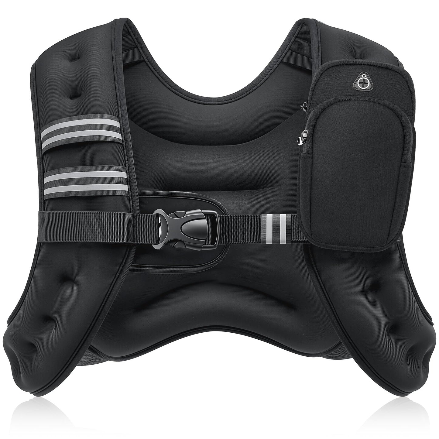 ZELUS Weighted Vest, 6lb/8lb/12lb/16lb/20lb/25lb/30lb Weight Vest with Reflective Stripe for Workout, Strength Training, Running, Fitness, Muscle Building, Weight Loss, Weightlifting - My Store