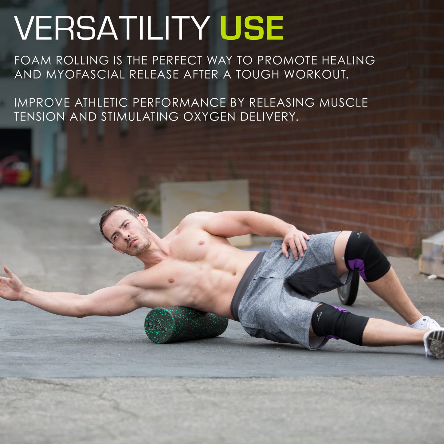 ProsourceFit High Density Foam Rollers, Firm Full Body Athletic Massage Tool for Back Stretching, Yoga, Pilates, Post Workout Muscle Recuperation - My Store