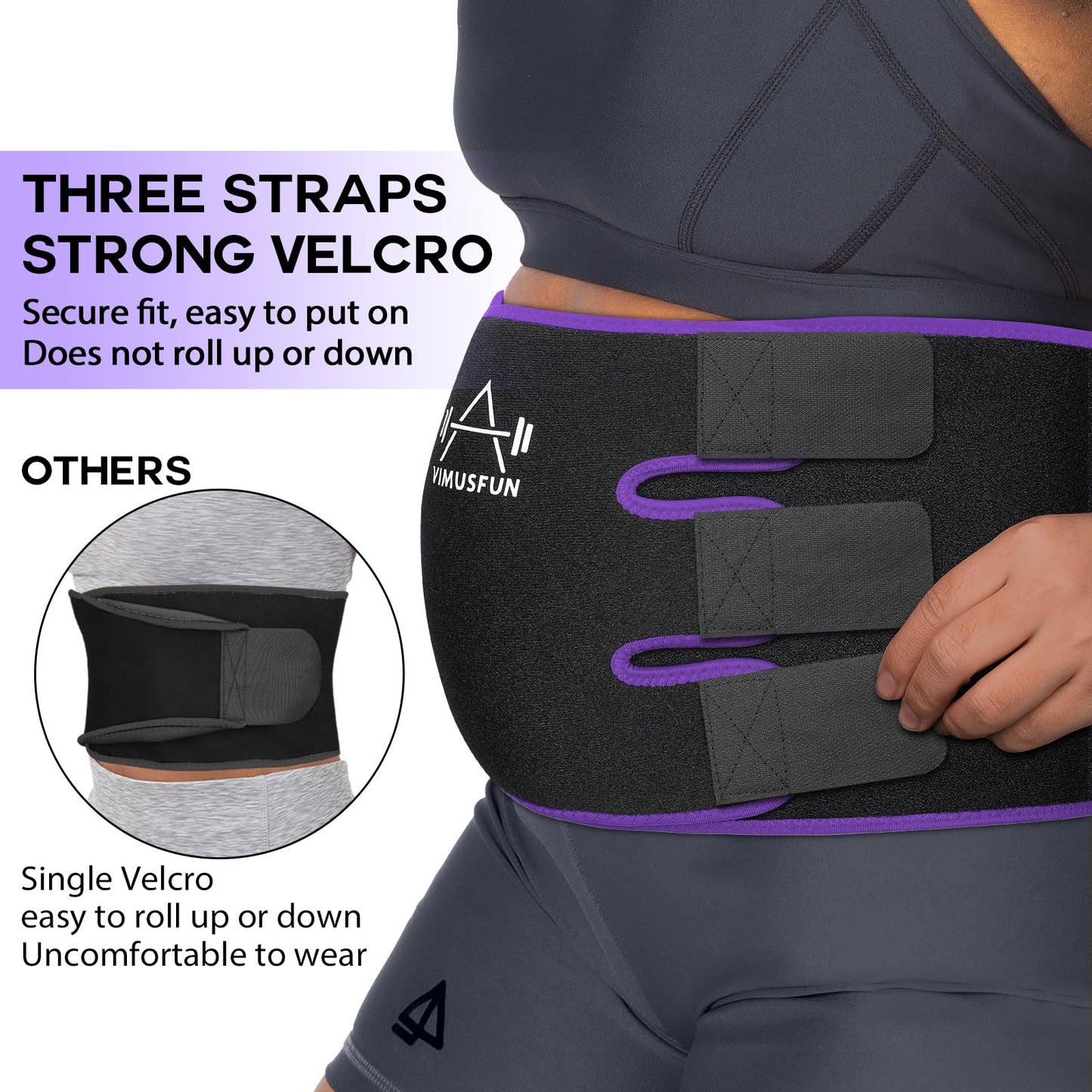 Waist Trimmer Belt Men Sweat Band Stomach Wrap, Waist Trainer for Women Workout