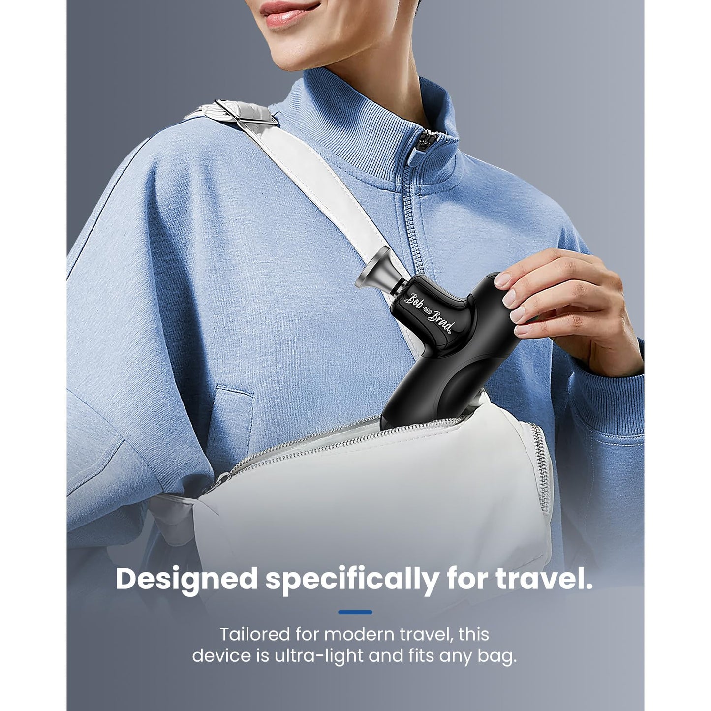 BOB AND BRAD Q2 Pro Mini Massage Gun with Heat and Cold Head,Pocket-Sized Deep Tissue Massager Gun,Portable Percussion Muscle Massager Gun, Ultra Small&Quiet Muscle Massage Gun - My Store