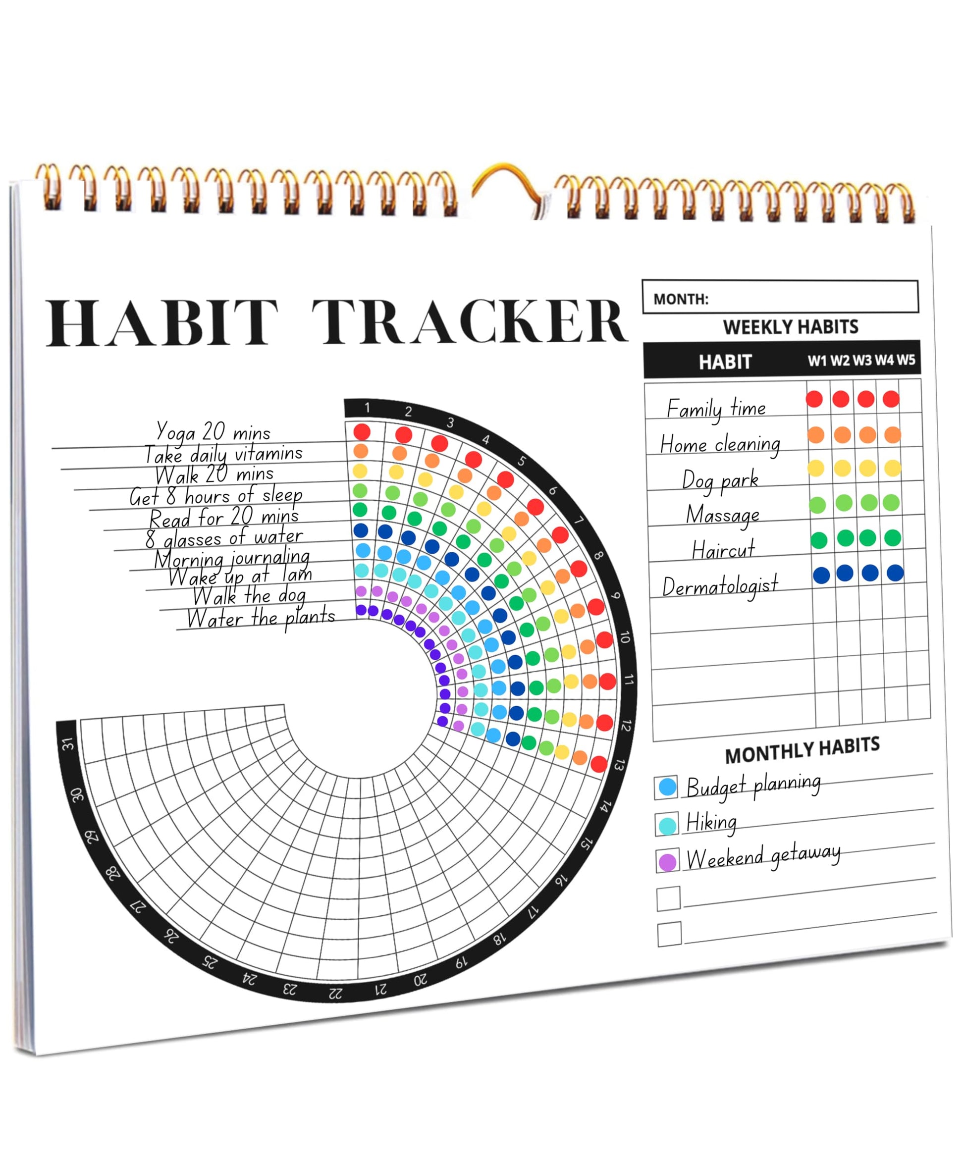 Lamare Habit Tracker Calendar – Premium Daily Habit Tracker Journal and Goal Board, Workout Motivation & Productivity Tool - My Store