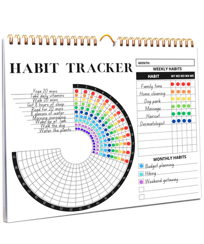 Lamare Habit Tracker Calendar – Premium Daily Habit Tracker Journal and Goal Board, Workout Motivation & Productivity Tool - My Store