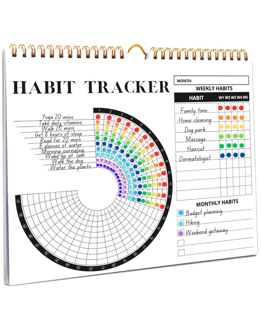 Lamare Habit Tracker Calendar – Premium Daily Habit Tracker Journal and Goal Board, Workout Motivation & Productivity Tool - My Store