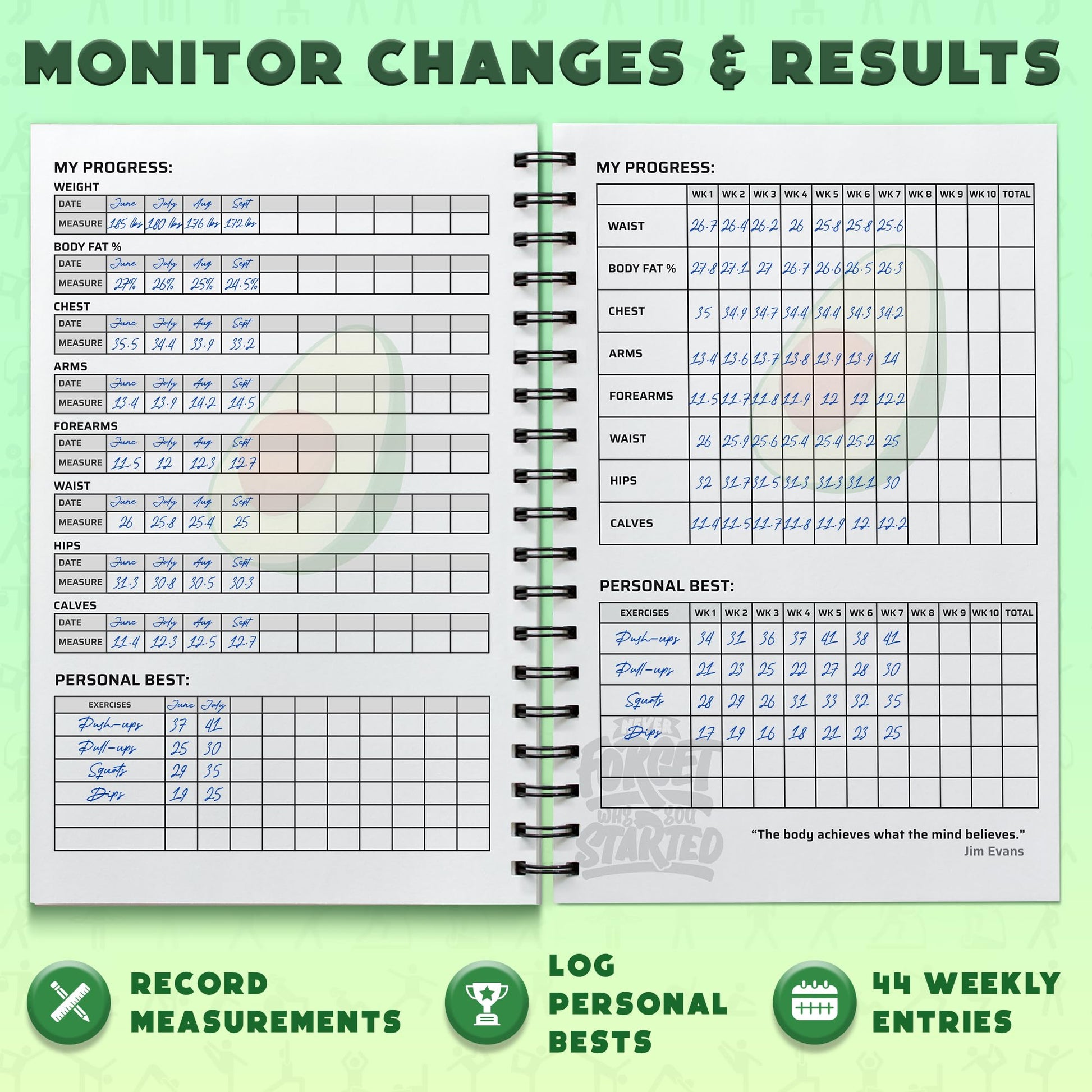 Workout Planner for Daily Fitness Tracking & Goals Setting - A5 Size, 6” x 8”, Charcoal Gray - Men & Women Personal Home & Gym Training Diary - Log Book Journal - by Workout Log Gym - My Store