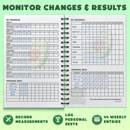 Workout Planner for Daily Fitness Tracking & Goals Setting - A5 Size, 6” x 8”, Charcoal Gray - Men & Women Personal Home & Gym Training Diary - Log Book Journal - by Workout Log Gym - My Store
