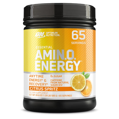 Optimum Nutrition Amino Energy - Pre Workout with Green Tea, BCAA, Amino Acids, Keto Friendly, Green Coffee Extract, Energy Powder - Concord Grape, 65 Servings (Packaging May Vary)