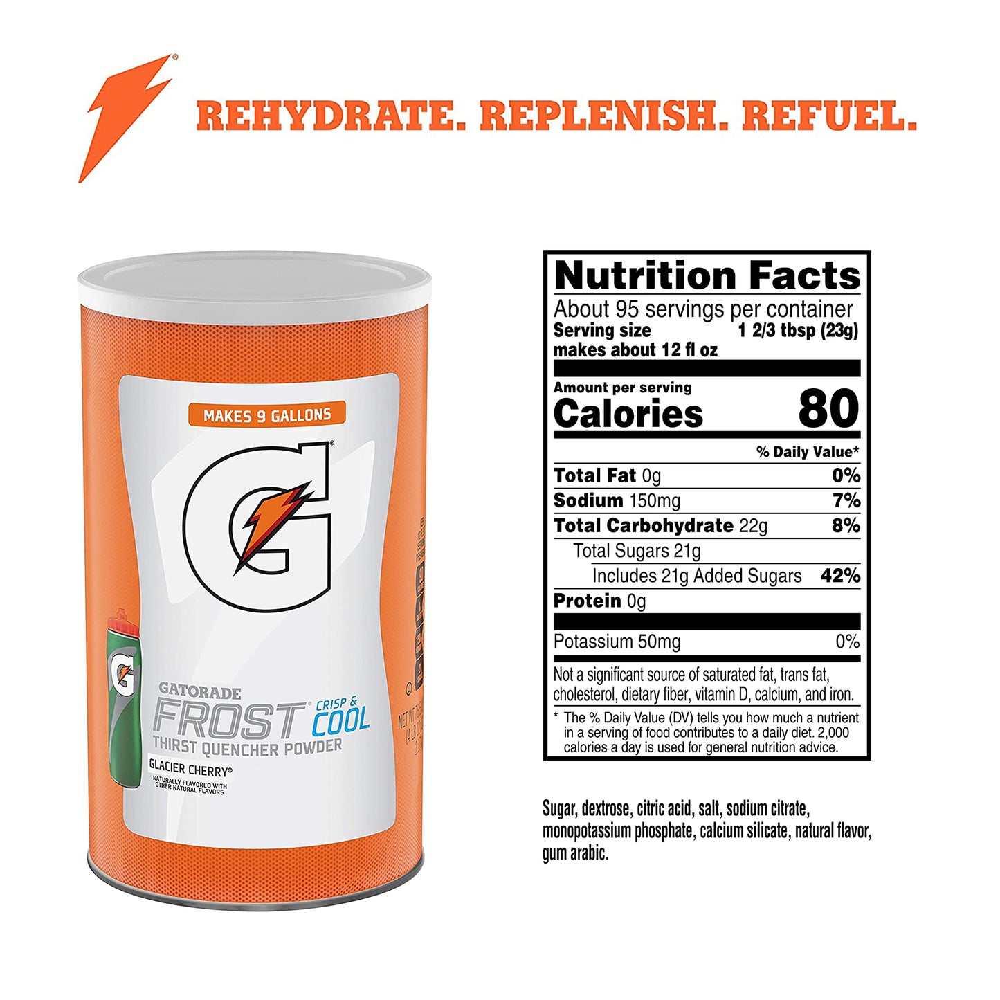 Gatorade Thirst Quencher Powder, Frost Glacier Freeze, 76.5 Ounce, Pack of 1 - My Store