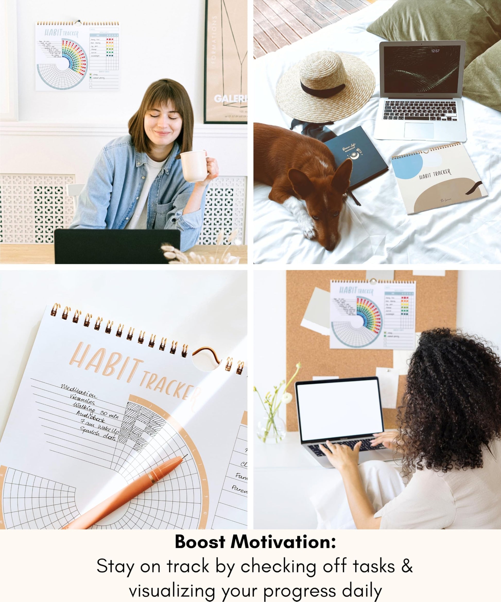 Lamare Habit Tracker Calendar – Premium Daily Habit Tracker Journal and Goal Board, Workout Motivation & Productivity Tool - My Store