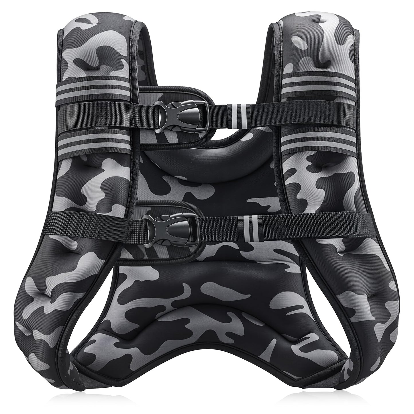 ZELUS Weighted Vest, 6lb/8lb/12lb/16lb/20lb/25lb/30lb Weight Vest with Reflective Stripe for Workout, Strength Training, Running, Fitness, Muscle Building, Weight Loss, Weightlifting - My Store