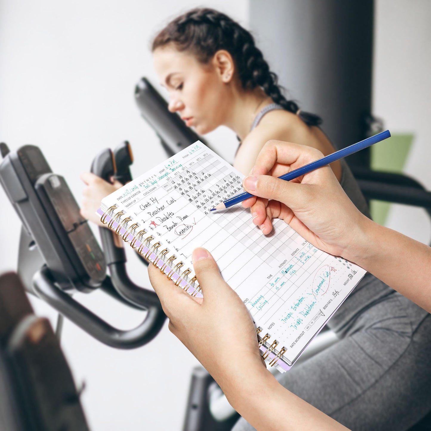 Fitness Journal Workout Planner for Women & Men, A5 (6.4" x 8.3") Workout Journal Log Book Planner Gift for Track Gym Essentials, Home Workouts, Track Progress, Achieve Wellness Goals, Black - My Store