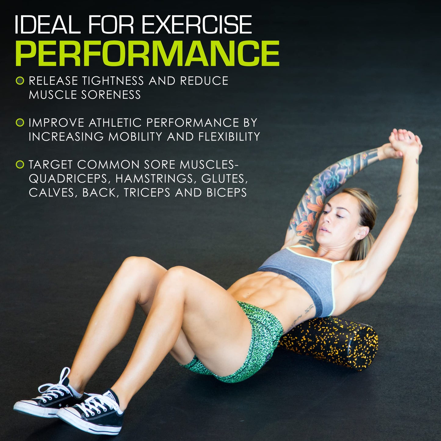 ProsourceFit High Density Foam Rollers, Firm Full Body Athletic Massage Tool for Back Stretching, Yoga, Pilates, Post Workout Muscle Recuperation - My Store