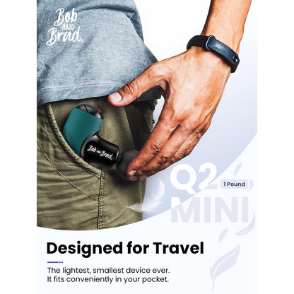 BOB AND BRAD Q2 Pro Mini Massage Gun with Heat and Cold Head,Pocket-Sized Deep Tissue Massager Gun,Portable Percussion Muscle Massager Gun, Ultra Small&Quiet Muscle Massage Gun - My Store