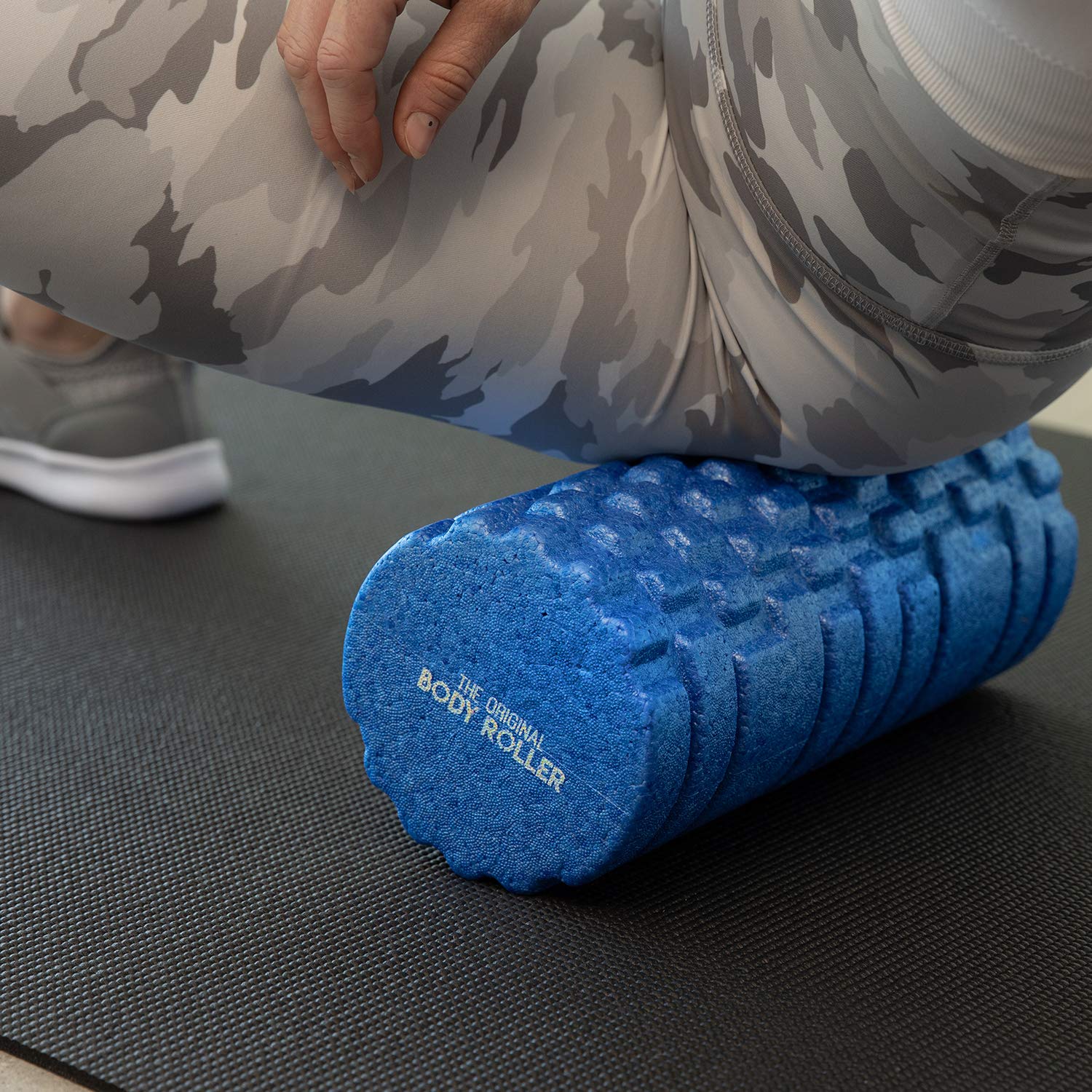 High Density Foam Roller Massager for Deep Tissue Massage of The Back and Leg Muscles - Self Myofascial Release of Painful Trigger Point Muscle Adhesions - 13" Blue - My Store