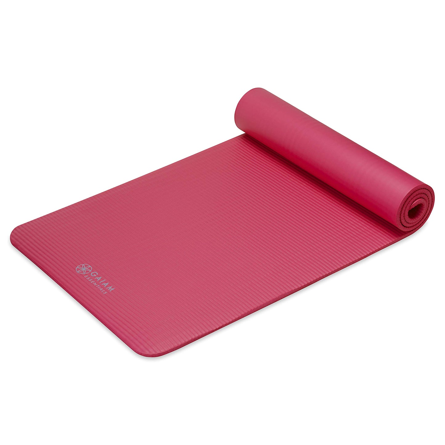 Gaiam Essentials Thick and Thin Yoga Mat Fitness & Exercise Mat with Easy-Cinch Carrier Strap - My Store