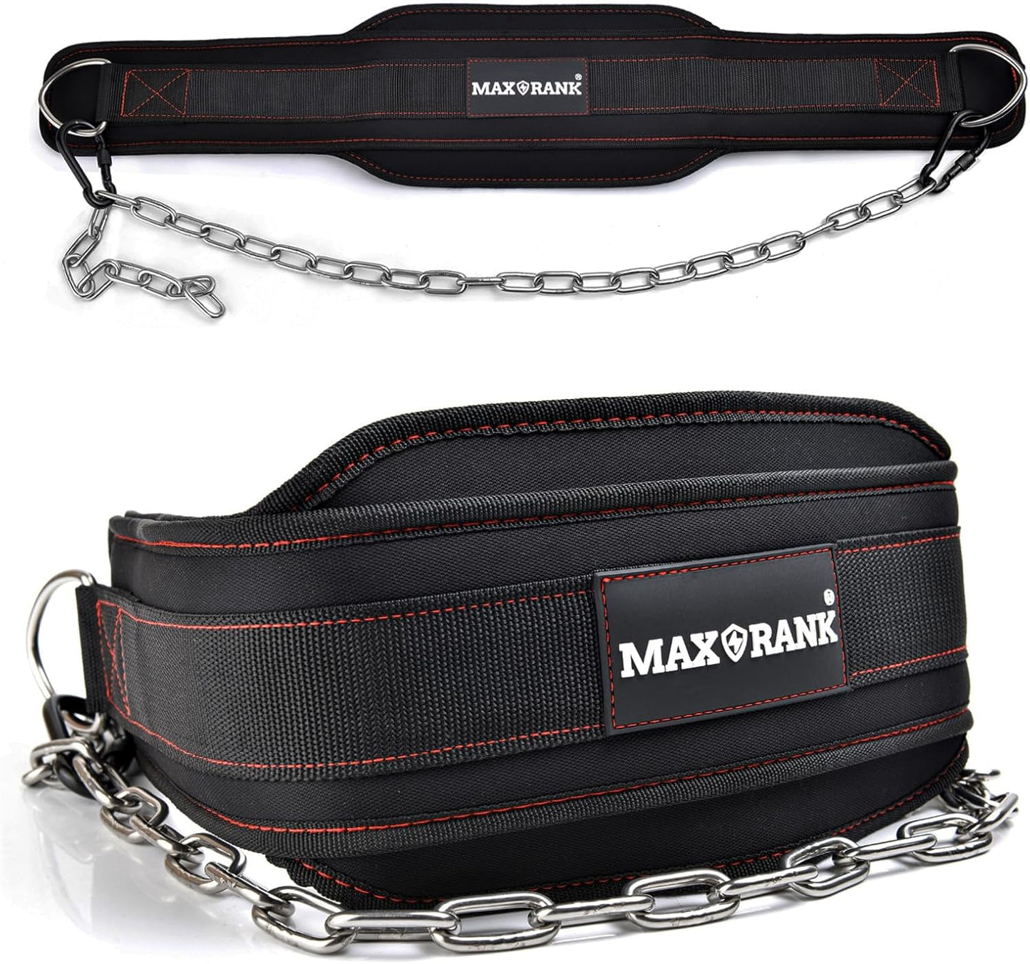 Dip belt With 37-40" Chain, 550lbs - 650lbs Weight Capacity, Weightlifting Belt for Dips and Pullups - My Store