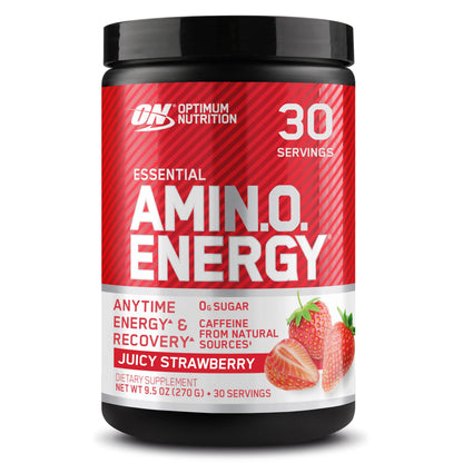 Optimum Nutrition Amino Energy - Pre Workout with Green Tea, BCAA, Amino Acids, Keto Friendly, Green Coffee Extract, Energy Powder - Concord Grape, 65 Servings (Packaging May Vary)