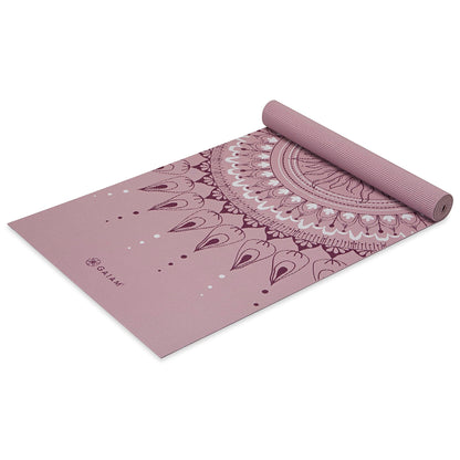 Gaiam Print Yoga Mat, Non Slip Exercise & Fitness Mat for All Types of Yoga, Pilates & Floor Exercises - My Store