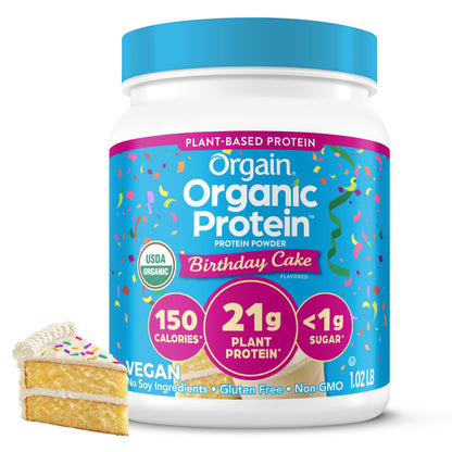 Orgain Organic Vegan Protein Powder, Vanilla Bean - 21g Plant Protein, 4g Prebiotic Fiber, No Lactose Ingredients, No Added Sugar, Non-GMO, For Shakes & Smoothies, 2.03 lb (Packaging May Vary) - My Store