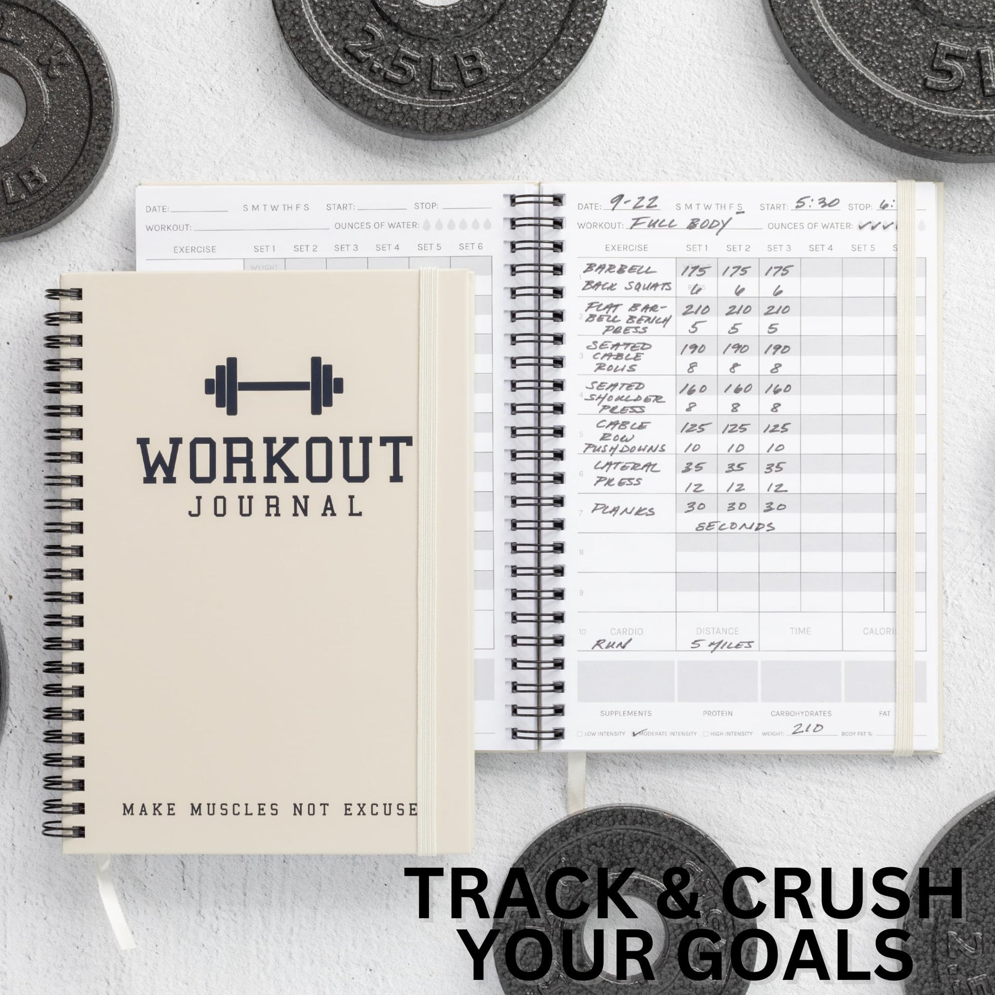 The Ultimate Fitness Journal for Tracking and Crushing Your Gym Goals - Detailed Workout Planner & Log Book For Men and Women - Great Gym Accessories With Calendar, Nutrition & Progress Tracker - My Store