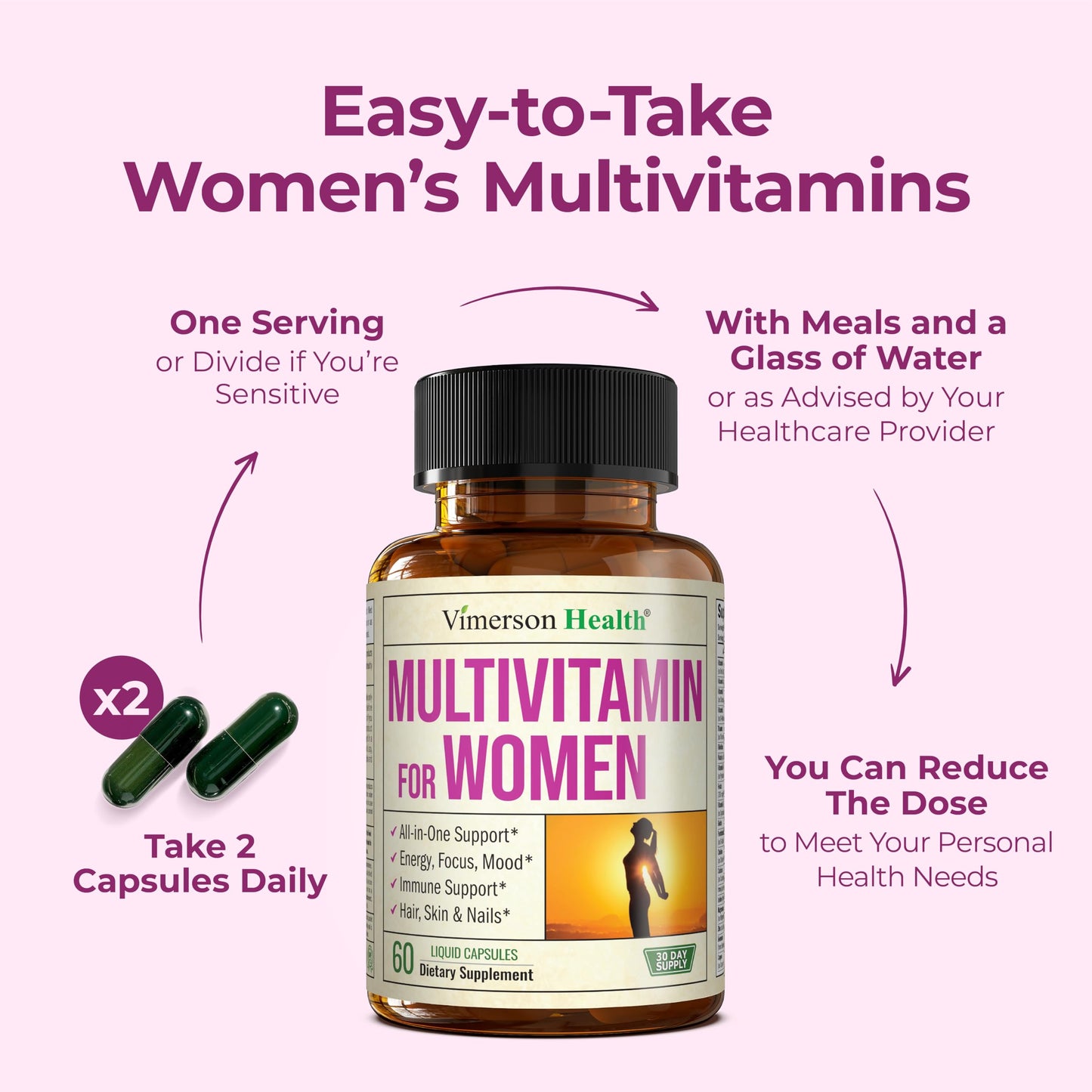 Multivitamin for Men – Methylated Mens Multivitamins & Multiminerals Capsules with Vitamin B12, A, D, C, Zinc, Magnesium & More for Complete Daily Support – High Potency Bioavailable Vitamins for Men - My Store