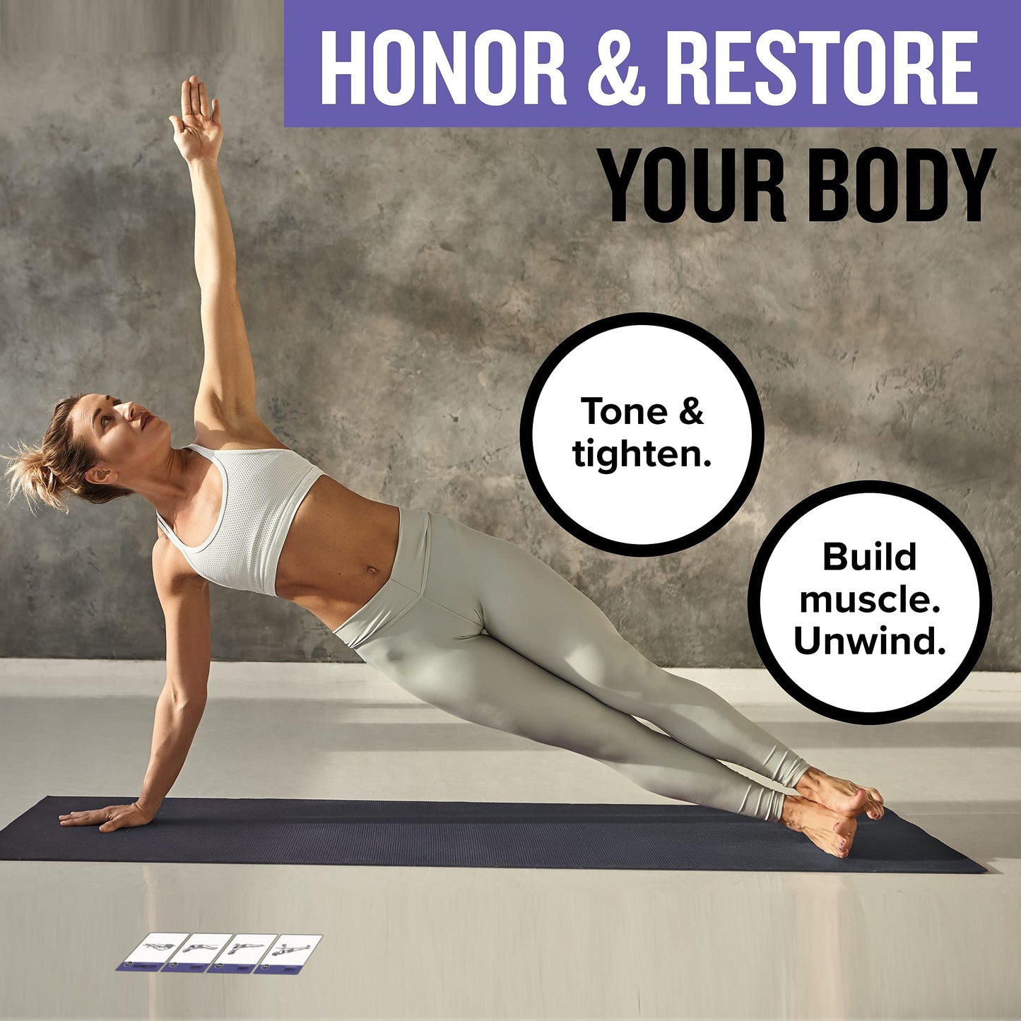 NewMe Fitness Stretching Workout Cards, Instructional Fitness Deck for Women & Men, Beginner Fitness Guide to Training Exercises at Home or Gym - My Store