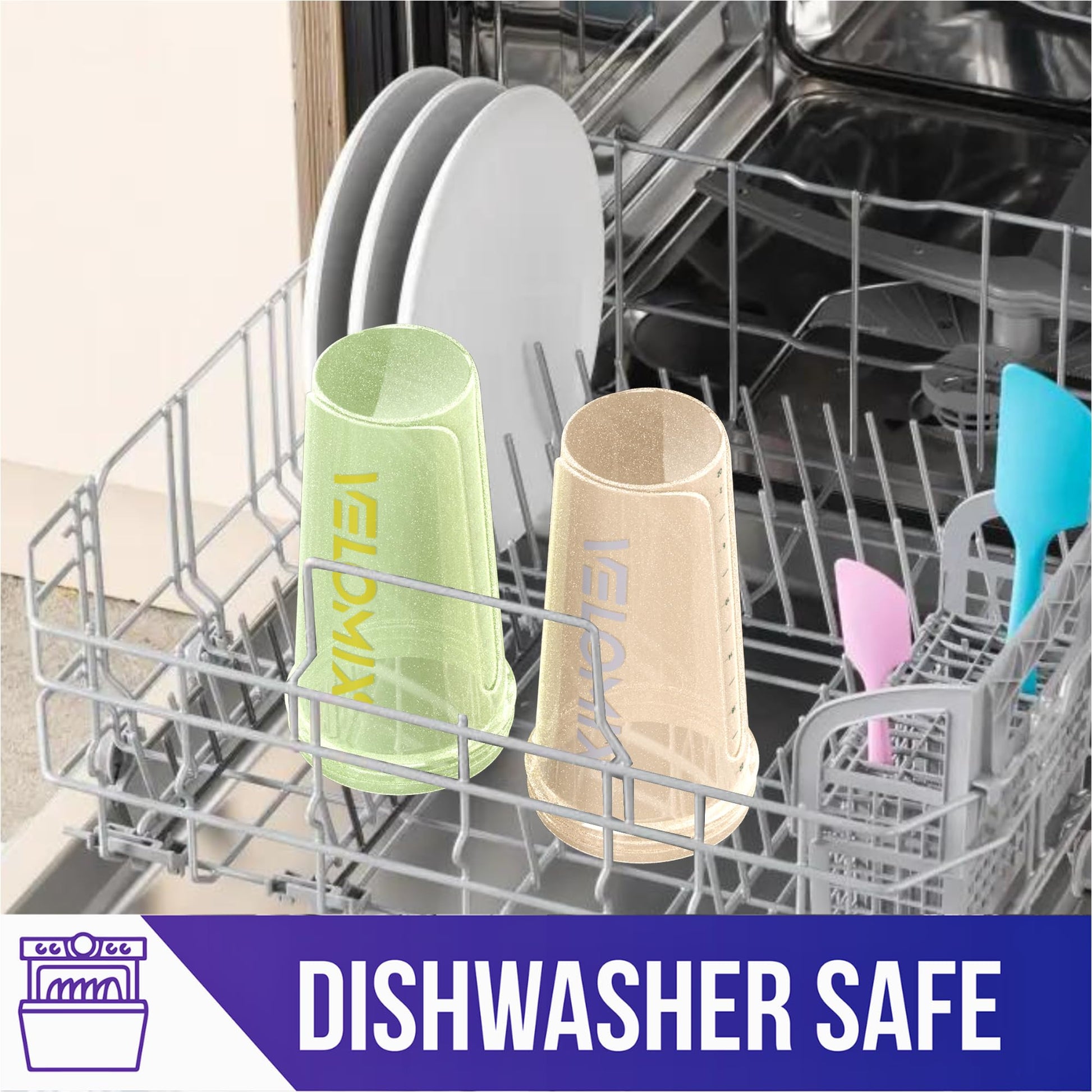 VELOMIX - 2 Pack- 28 oz Protein Shaker Bottles for Protein Mixes - 2x Wire Whisk | Leak Proof Shaker Cups for Protein Shakes | Protein Shaker Bottle Pack (Black/Transparent) - My Store