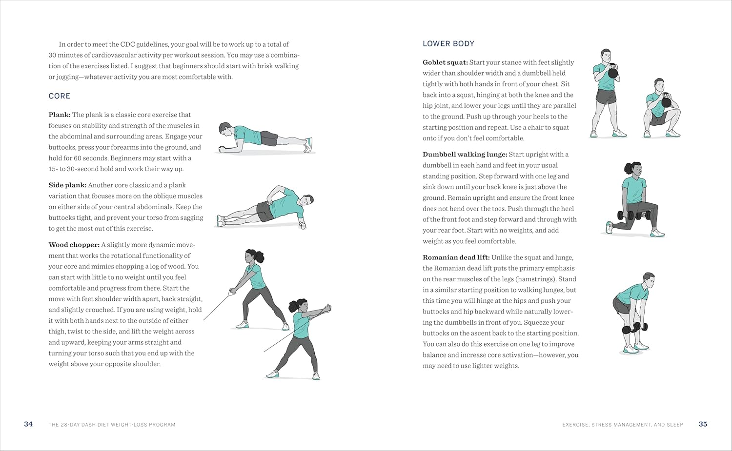 The 28 Day DASH Diet Weight Loss Program: Recipes and Workouts to Lower Blood Pressure and Improve Your Health - My Store