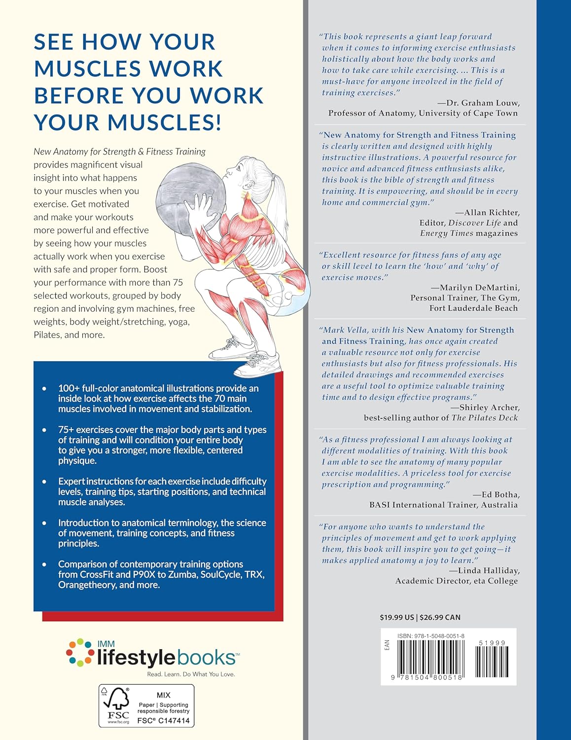 New Anatomy for Strength & Fitness Training: An Illustrated Guide to Your Muscles in Action Including Exercises Used in CrossFit (R), P90X (R), and Other Popular Fitness Programs (IMM Lifestyle Books) - My Store