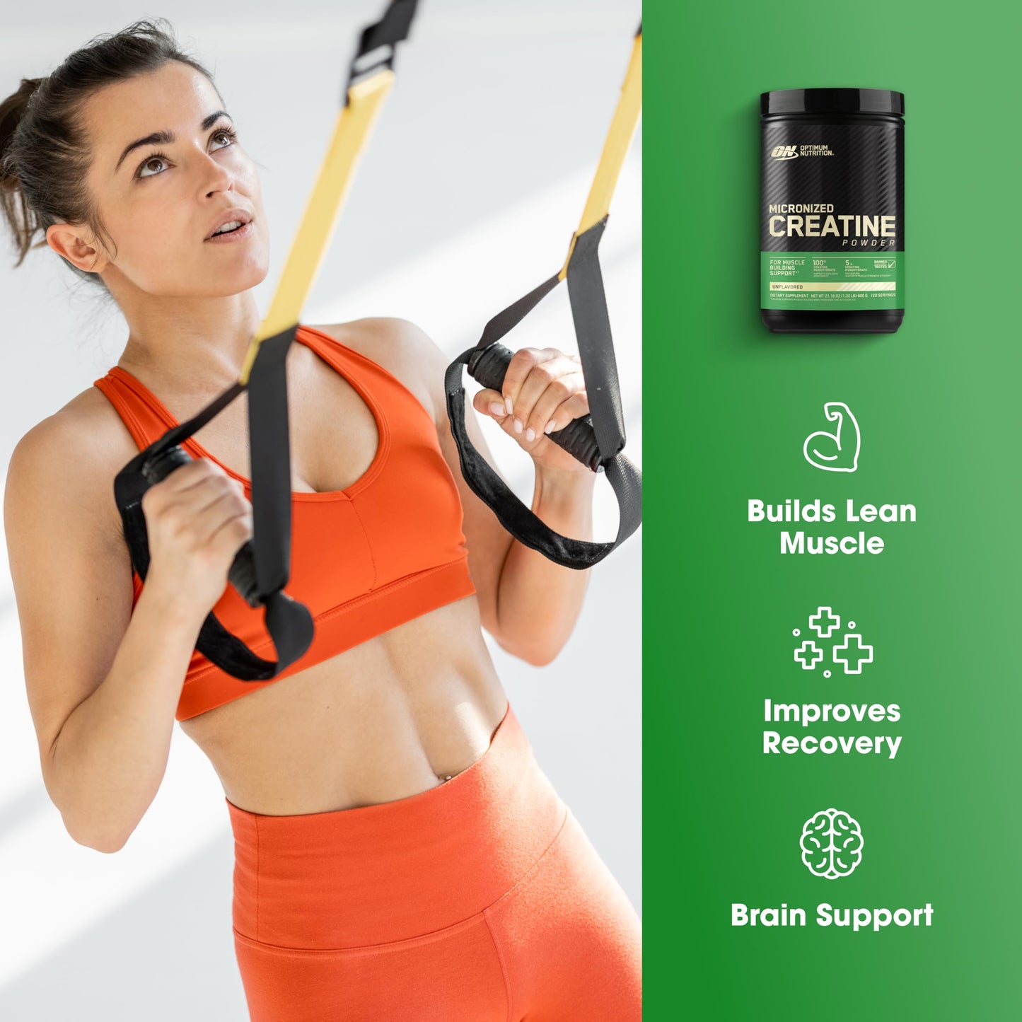 Optimum Nutrition Micronized Creatine Monohydrate Powder, Unflavored, 60 Servings, 300 Grams (Packaging May Vary) - My Store