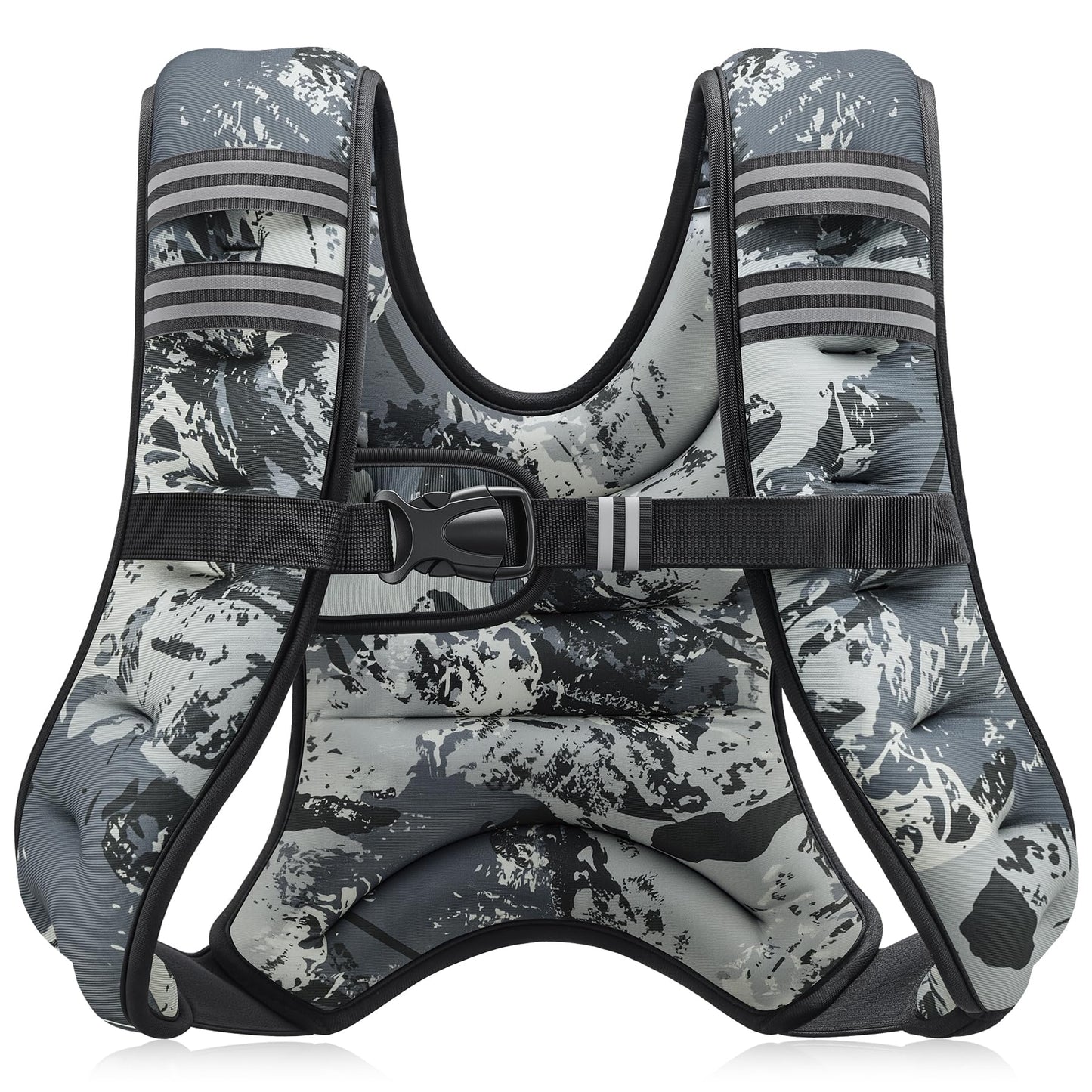 ZELUS Weighted Vest, 6lb/8lb/12lb/16lb/20lb/25lb/30lb Weight Vest with Reflective Stripe for Workout, Strength Training, Running, Fitness, Muscle Building, Weight Loss, Weightlifting - My Store