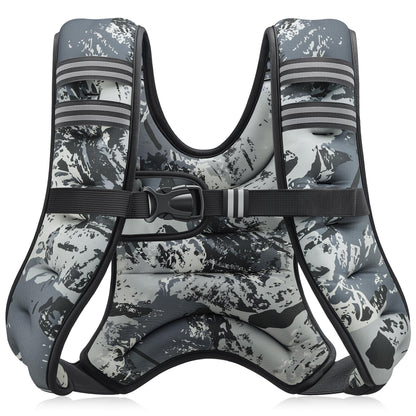 ZELUS Weighted Vest, 6lb/8lb/12lb/16lb/20lb/25lb/30lb Weight Vest with Reflective Stripe for Workout, Strength Training, Running, Fitness, Muscle Building, Weight Loss, Weightlifting - My Store