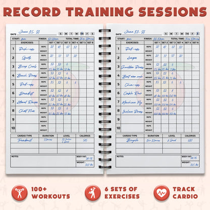 Workout Planner for Daily Fitness Tracking & Goals Setting - A5 Size, 6” x 8”, Charcoal Gray - Men & Women Personal Home & Gym Training Diary - Log Book Journal - by Workout Log Gym - My Store