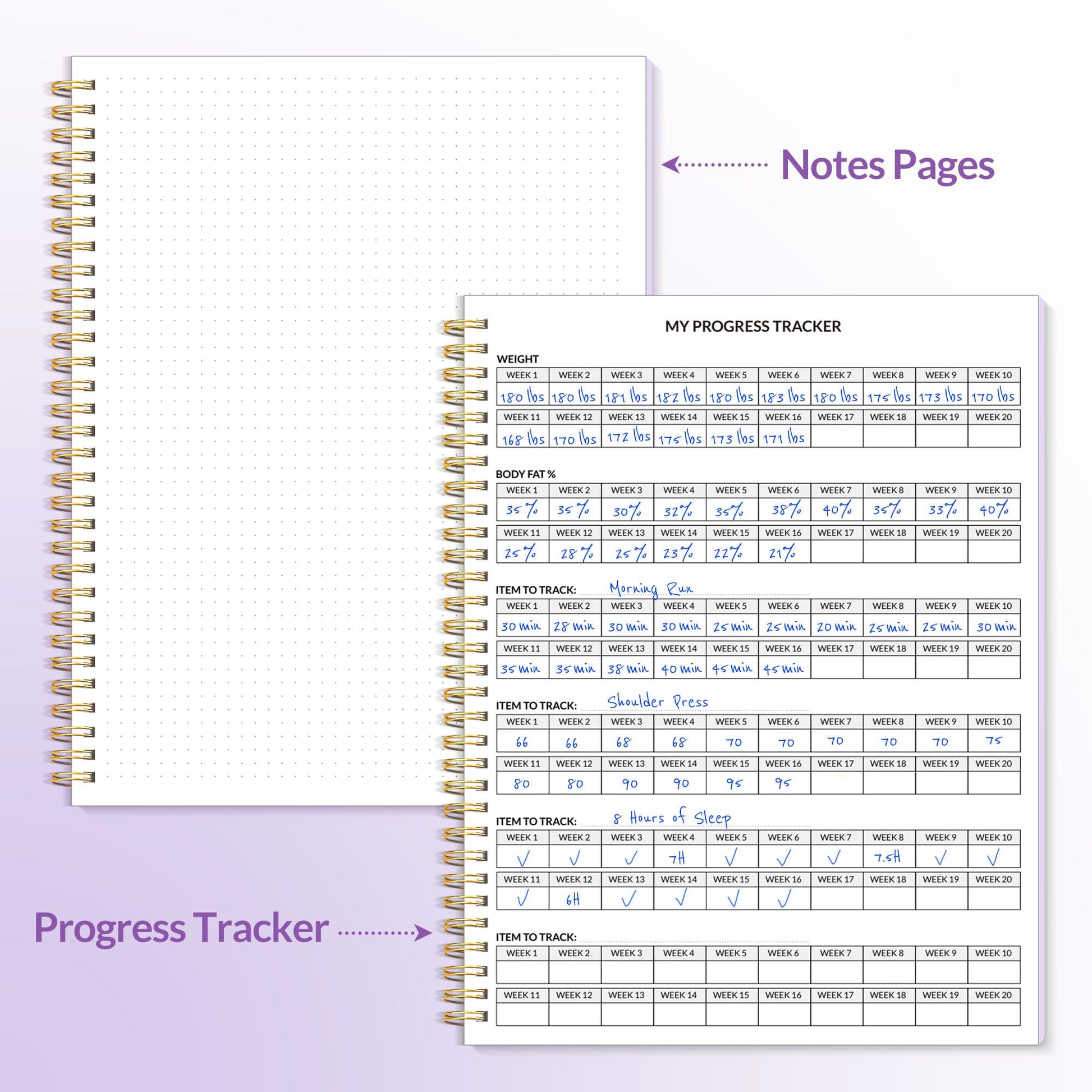 Fitness Journal Workout Planner for Women & Men, A5 (6.4" x 8.3") Workout Journal Log Book Planner Gift for Track Gym Essentials, Home Workouts, Track Progress, Achieve Wellness Goals, Black - My Store