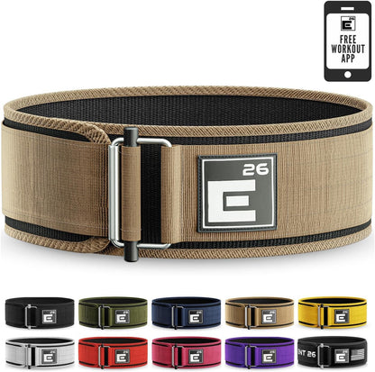 Element 26 Self-Locking Weight Lifting Belt - Premium Weightlifting Belt for Serious Functional Fitness and Olympic Lifting Athletes - Lifting Support for Men and Women - Deadlift Training Belt - My Store