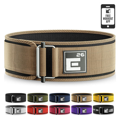 Element 26 Self-Locking Weight Lifting Belt - Premium Weightlifting Belt for Serious Functional Fitness and Olympic Lifting Athletes - Lifting Support for Men and Women - Deadlift Training Belt - My Store