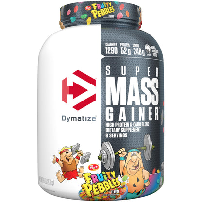 Dymatize Super Mass Gainer Protein Powder, Gourmet Vanilla, 52g Protein, 1g Creatine, 1280 Calories, 10.7g BCAAs, 245g Carbs, Contains Whey Protein Powder, Isolate, and Casein (8 Servings)
