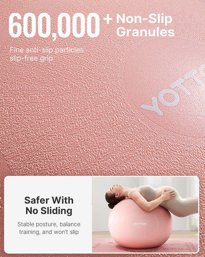 YOTTOY Anti-Burst Exercise Ball for Working Out, Yoga & Pregnancy, Extra Thick Workout Ball for Physical Therapy & Fitness - My Store