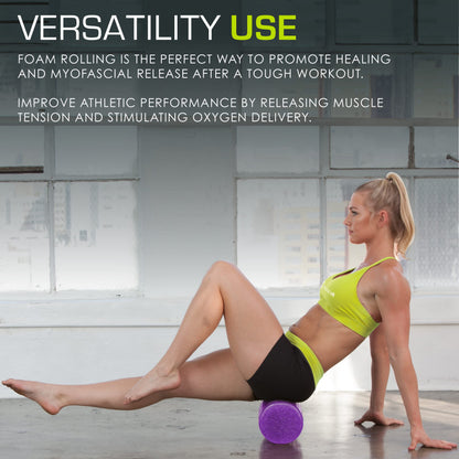 ProsourceFit High Density Foam Rollers, Firm Full Body Athletic Massage Tool for Back Stretching, Yoga, Pilates, Post Workout Muscle Recuperation - My Store