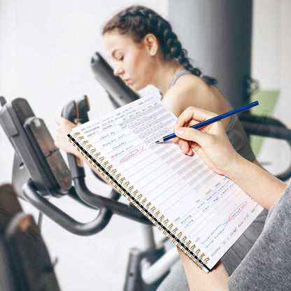 Fitness Journal Workout Planner for Women & Men, A5 (6.4" x 8.3") Workout Journal Log Book Planner Gift for Track Gym Essentials, Home Workouts, Track Progress, Achieve Wellness Goals, Black - My Store