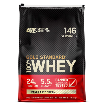 Optimum Nutrition Gold Standard 100% Whey Protein Powder, Double Rich Chocolate, 5 Pound (Packaging May Vary) - My Store