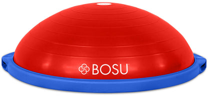 Bosu Balance Ball Exercise Trainer, Home Gym Equipment w/ Guided Workouts & Pump, 26", Blue - Inflatable Fitness Platform for Strength Training, Standing, Balancing, and Core Workout - My Store