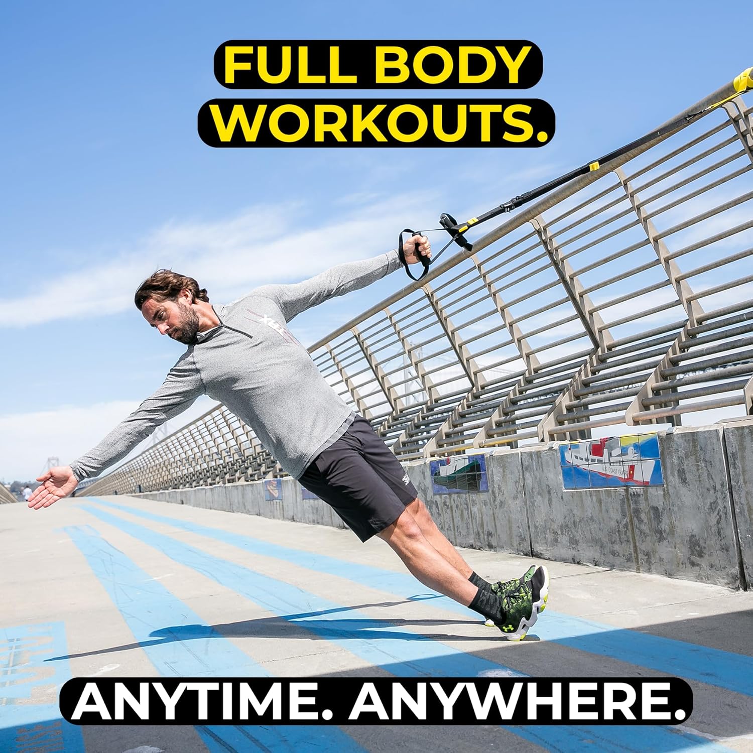 TRX GO Suspension Trainer, At Home, Portable Gym Workout, For Strength Training, Full Body Exercise Equipment - My Store