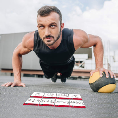 NewMe Fitness Stretching Workout Cards, Instructional Fitness Deck for Women & Men, Beginner Fitness Guide to Training Exercises at Home or Gym - My Store