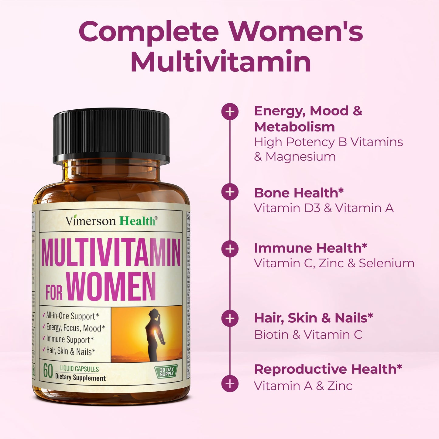 Multivitamin for Men – Methylated Mens Multivitamins & Multiminerals Capsules with Vitamin B12, A, D, C, Zinc, Magnesium & More for Complete Daily Support – High Potency Bioavailable Vitamins for Men - My Store