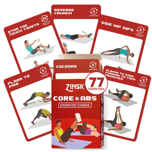 Abs and Core Exercise Cards – 75+ Workout Cards to Help Build Core Strength, Stability, Outdoor, Work from Home Fitness Workout - My Store