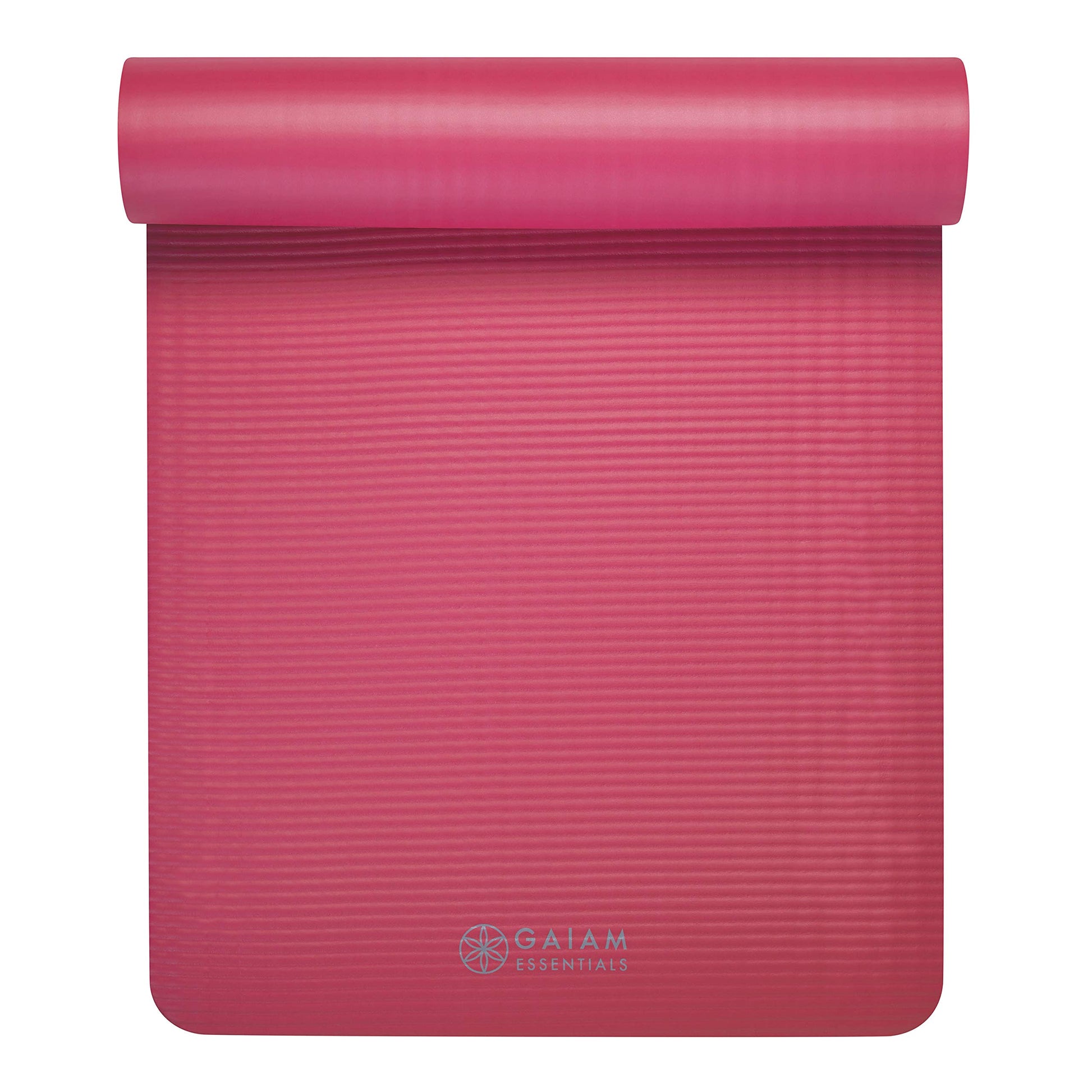 Gaiam Essentials Thick and Thin Yoga Mat Fitness & Exercise Mat with Easy-Cinch Carrier Strap - My Store